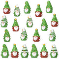 Yaomiao 60 Pcs Mini Christmas Tree Gnomes Figurines Bulk Resin Gnome Statue - style: Christmas Colorful Beads