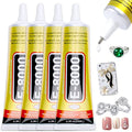 4pcs X 25ML E8000 Glue Clear Jewelry Metal Upgrade Clear E-8000 Paste Transparent Liquid Fusion Fabric Glue for Phone Repair, Glass, Wooden, Rhinestone Jewelry Crafts, DIY Tumblers - style: E-8000 4x25ML