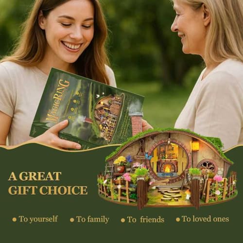 DIY Miniature House Kit Forest-Themed Mini House Building Kit - color: The Magic Ring House