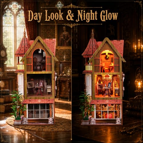 fifijoy DIY Miniature House Kit for Adults - Endless Manor Booknook - color: Endless Manor