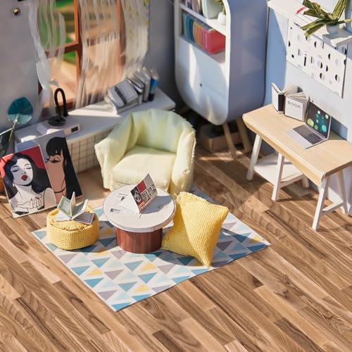 Flutesan 24 Pcs Miniature Dollhouse Wallpaper, Classic Style - style: Classic Style