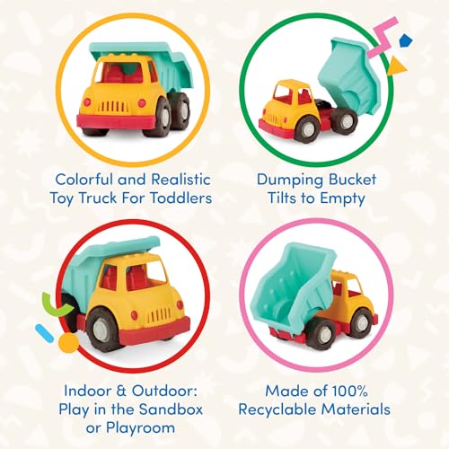 Battat Wonder Wheels Dump Truck Toy, Tilting Bed, Recyclable Truck, Trucks - style: Dump Truck