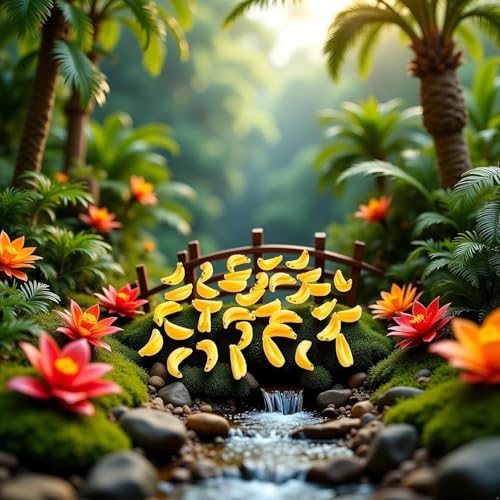 30Pcs Yellow Mini Plastic Artificial Bananas 1/12 Scale Dollhouse Accessories, Realistic Miniature Fruit Models for Fairy Garden Kitchen Decor & DIY Crafts