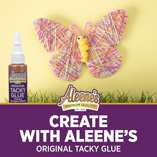Aleene's Original Tacky Glue Mini-Bottle, All Purpose Adhesive, Perfect for Crafts and DIY Projects, Dries Fast and Clear, .66 fl oz 18-Pack - size: 0.66 fl oz
