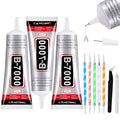 3 PCS 110ml B7000 Rhinestone Glue Clear, Bedazzling Glue for Craft, Jewelry - size: 110ml 3pcs