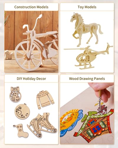 12 Pack Basswood Sheets for Crafts-12 x 12 x 1/8 Inch- 3mm Thick Plywood Sheets with Smooth Surface-Unfinished Craft Wood Boards for Engraving and Cutting, Architectural Models, Staining - color: Basswood Sheets 12 Pack 12" X 12" X 1/8"