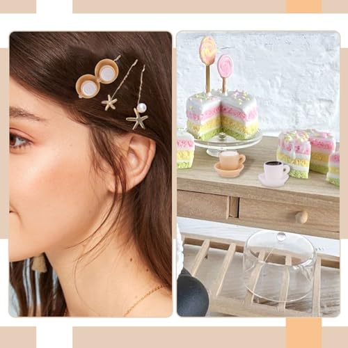 FASHEWELRY 10Pcs Mini Coffee Cup Miniature Ornaments 3D Imitation Tea Mugs Drink Cup Micro Landscape Decoration Dollhouse Accessories Model for Kitchen Tableware House Decor - color: Mixed Color-coffee Cup