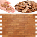 400 Pcs Miniature Dollhouse Flooring 1: 12 Scale, Light Brown - color: Light Brown