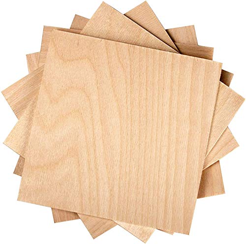 1/2" x 12 x 12 Baltic Birch Plywood – B/BB Grade (Package of 3) Perfect for Arts and Crafts, School Projects and DIY Projects, Drawing, Painting, Wood Engraving, Wood Burning and Laser Projects - size: 1/2" x 12" x 12"