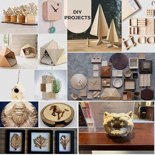 3MM 1/8" x 12" x 24" Baltic Birch Plywood – B/BB Grade (6pk) Perfect for Arts and Crafts, School Projects and DIY Projects, Drawing, Painting, Wood Engraving, Wood Burning and Laser Projects - color: Pack of 6, size: 1/8" x 12" x 24"