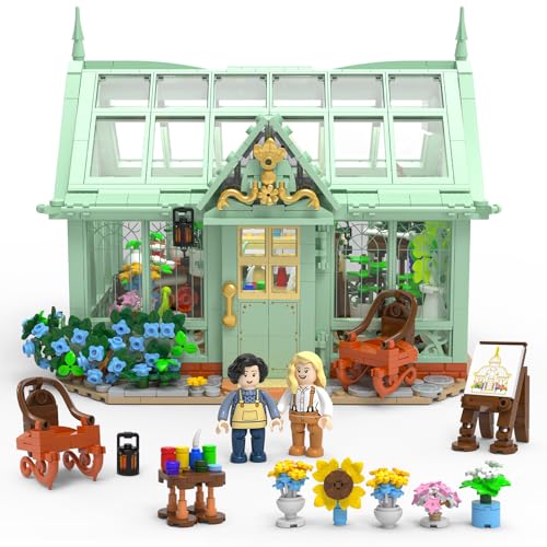 Xbert Greenhouse Building Set with 2 Minifigures for Girls Age 8-12+