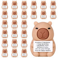 Gejoy 25 Pcs Mini Rubber Capybara Toys Positive Mini Capybaras Figures - style: Capybara