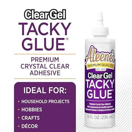 Aleene's Clear Gel Tacky Glue, Dries Clear, 8 fl oz 3-Pack - size: 8 fl oz