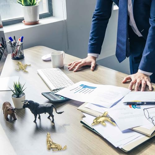 3Pcs Vintage Solid Brass Miniature Animal Figurine Desk Animal Ornament for Pet Enthusiasts Exquisite Collectible and Home Décor Accent (Sea Lion+ Dolphin +Seal) - color: Sea Lion+ Dolphin +Seal