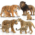 Toymany 8PCS Realistic Lion Tiger Cheetah Leopard Figurines Toy - style: 8PCS Jungle Animals