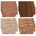 Flutesan 12 Pcs Miniature Dollhouse Wallpaper, 4 Styles - style: 4 Styles