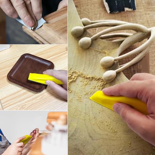 Micro Detail Sander Paper Kit Wet Dry Sandpaper 80 120 180 240 400 Grit 3.5” x 1” Hand Sanding Block for Small Projects for Detail Works, Crafts, Metal Sanding
