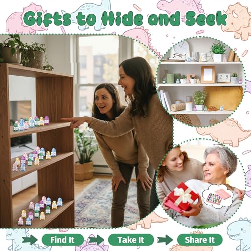Gejoy 25 Pcs Mini Rubber Dinosaur Toys Positive Mini Dinosaurs Figures - style: Dinosaur