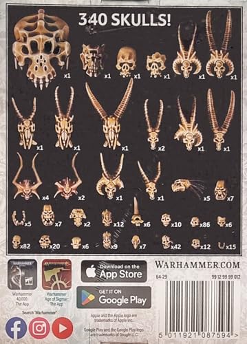 Games Workshop 99129999012" Citadel Skulls Miniature, 12 years to 99 years
