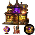 DIY Miniature House Kit Dollhouse Kit for Adults to Build Mini Magic House - color: Magic Treasure House