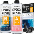 Nicpro 8 Ounce Crystal Clear Epoxy Resin Kit, Food Safe Resin - size: 8 oz.