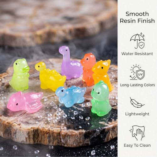 Zerobe Mini Resin Dinosaur Figurines for Fairy Garden, Crafts & Decor - color: Dinosaur