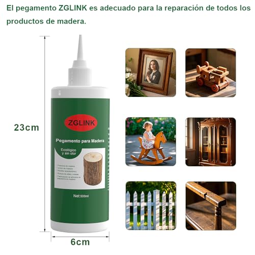 17.5oz Wood Glue, Strongest Glue for Woodworking，Suitable for Various Wood Glues Used for Furniture Repair, Upgrade to The Third-Generation Heavy-Duty Furniture Wood Glue