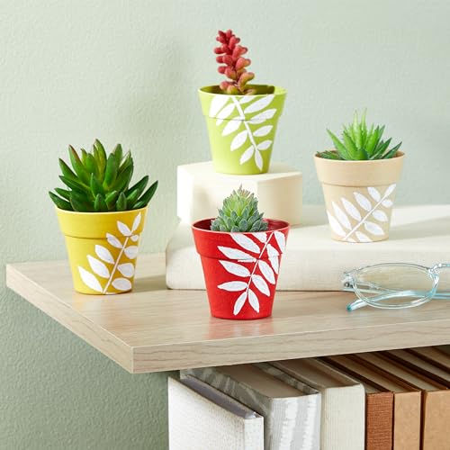 Juvale Mini Plastic Plant Pots - Drainage Hole for Flower Pots - Sturdy Planter for Indoor Plants - Pack of 24, 2.5 x 2.3 in, Multicolor