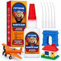 Plastic Glue 30g, Super Glue for Plastic, Strong Fast Drying Clear 3D Printer Glue Heavy Duty Waterproof Adhesive for Toys, Miniatures, Model, Acrylic, PVC, PLA, ABS,PETG,TPU - style: Plastic Glue & 3D Printer glue