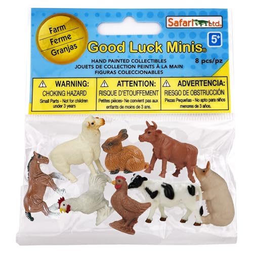 Safari Ltd. Farm Fun Pack - Mini Figures of Farm Animals - Educational Toy Set for Boys, Girls, and Kids Ages 5+