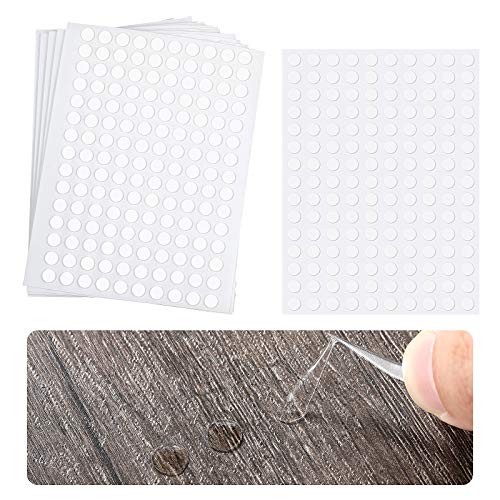 Zonon 1000 Pcs Double Sided Adhesive Dots Clear Glue Point Tape Stickers Balloon Glue Round Mini No Traces Adhesive Sticker Dot Sticker for Classroom Decor Craft DIY Office (0.24 Inch/ 6 mm) - size: 0.24 Inch/ 6 mm