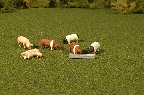 Bachmann Trains Scene Scapes Figures Pigs (7Pcs/Pack) O Scale