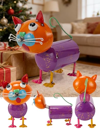 Yard Decorations Outdoor Metal Cat Statue - color: Cat