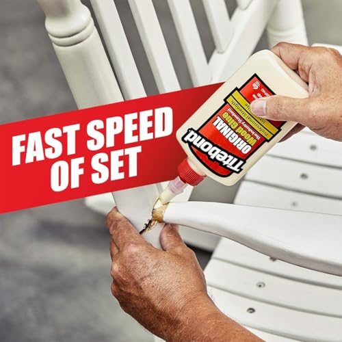 Titebond Original Wood Glue 5062, Industry Standard for Woodworking, Furniture Repair/Assembly, Construction, Home Repair or Modeling, 4 oz - size: 4 fl oz
