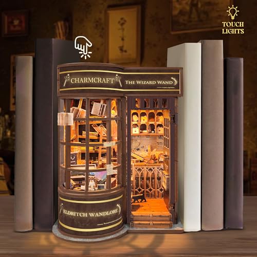 Book Nook Kit DIY Miniature House 3D Wooden Puzzle - Magic Wand Shop - color: Magic Wand Shop