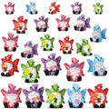 Wesiti 40 Pcs Spring Decoration Butterfly Mini Resin Gnomes 1.18 Inch Spring Miniature Figurine Statues Tiny Gnomes Decor for Table Dollhouse Desk Indoor Outdoor Home Garden Plant Pot - style: Butterfly