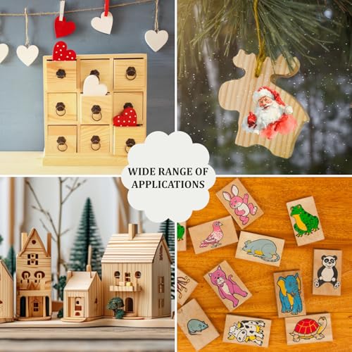 Wooden Blocks for Crafts,1/4″ Thick 5″ X 5″ Wood Squares for Crafting, Blank Wooden Boards Unfinished Wood Blocks Pieces Planks, Paintings, DIY Plaques & Signs, Woodworking, Architectural Models - size: 5″x5″x1/4″ - 16PCS