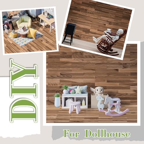 Flutesan 24 Pcs Miniature Dollhouse Wallpaper, Classic Style - style: Classic Style