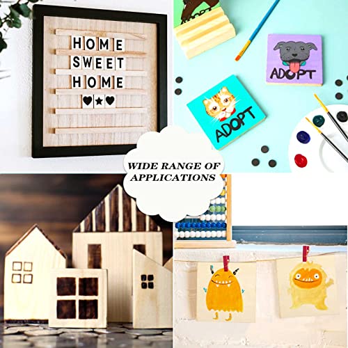 30 PCS 2 x 2 Inch Wooden Squares for Crafts 1/4 Inch Thick - size: 2 x 2 inch