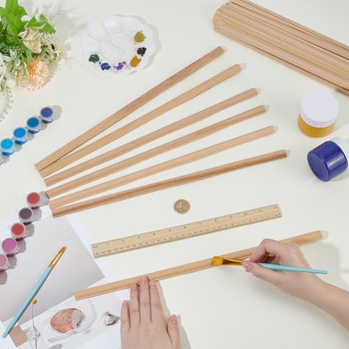 OLYCRAFT 25Pcs 3D Decorative Wood Trim Molding Cylinder Unfinished DIY Trims Wooden Trim Molding 15.8 Inch Decorative Bobbin Wood Trims for Home Wall Door Border Ceiling Cabinet Window - style: Cylinder