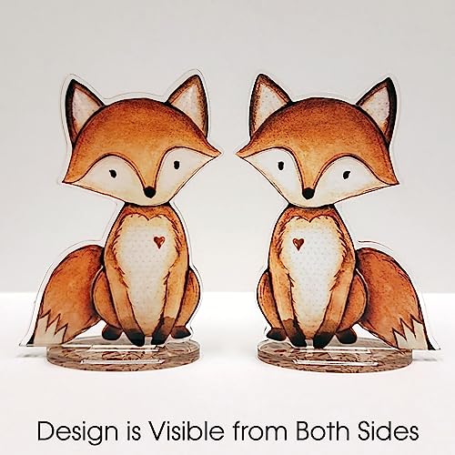 Back40Life Forest Critters Painted Wooden Animal Cutout Shapes (Acrylic Medium + Stands (Bundle of 8)) - size: Acrylic Medium + Stands (bundle of 8)