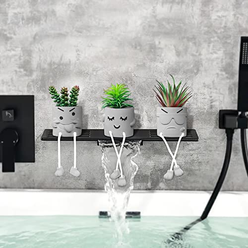 Zerzsy 3 Pack Faux Plants Small Artificial Succulents, Fake Plant Modern Farmhouse Decor, Mini Plants Succulent Pots Bathroom Decor, Office Desk Accessories - color: 3 Pcs Set/a