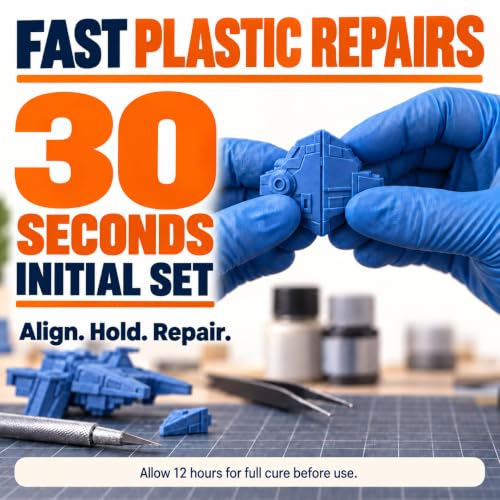 Plastic Glue 30g, Super Glue for Plastic, Strong Fast Drying Clear 3D Printer Glue Heavy Duty Waterproof Adhesive for Toys, Miniatures, Model, Acrylic, PVC, PLA, ABS,PETG,TPU - style: Plastic Glue & 3D Printer glue