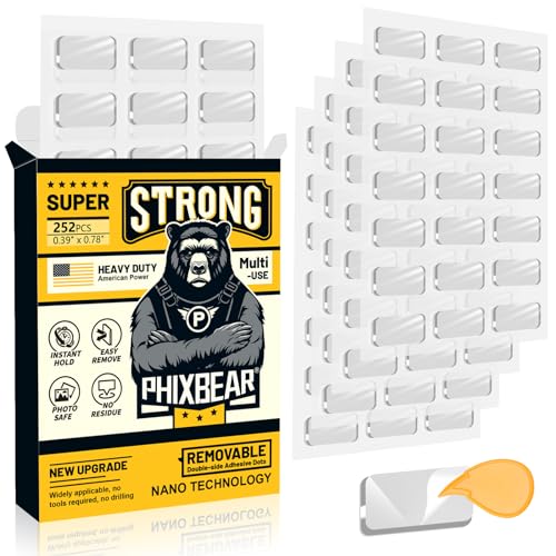 PHIXBEAR Removable Adhesive Dots, No Trace Museum Poster Mounting Putty - size: Large-Standard
