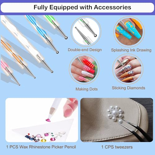 B7000 Adhesive Rhinestones Glue for Crafts, 2PCS 110ml / 3.7 fl oz with 5 Dotting Pen Tool, Wax Pencil and Tweezer, Jewelry Glue for DIY Craft, Makeup, Shoes, Jewelry Making, Nail Art - color: 2 PCS × 110ml Each