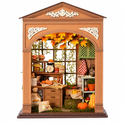 Roroom Book Nook Kit for Adults, Harvest Time House Building Kit - color: Harvest Time