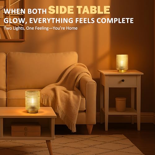 2 Pack Battery Operated Lamp with Timer,Small Decorative Table Lamps,Clear - color: Clear, size: 2 pack
