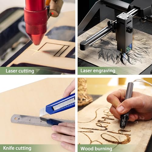 24 Pack Basswood Sheets 1/8 x 12 x 12 Inch for Crafts, Basswood Sheets Plywood Sheets for Laser Cutting & Engraving, Architectural Models.Unfinished Wood Sheets for DIY Projects. - size: 24P 12x12x1/8in