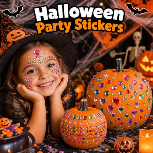 JIUZHU 7500+PCS Jewel Stickers for Crafts, Self Adhesive Gem Stickers Kit, Acrylic Rhinestone Stickers Assorted Shapes for Scrapbooking, Card Making, DIY Projects, Party Decorations