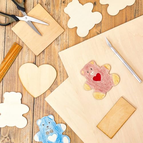 Juexica 12 Pcs 16" X 24"X 1/8" Basswood Plywood Sheets for Laser Cutting - size: 16" X 24" X 1/8"